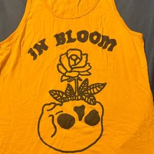 Yellow Graphic Tank Top